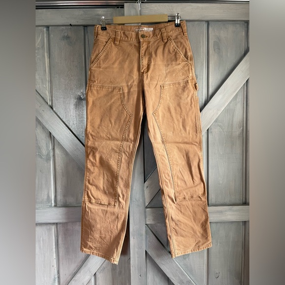 Carhartt Men’s Relaxed Fit 32x32 light brown Pants workwear - Picture 1 of 10